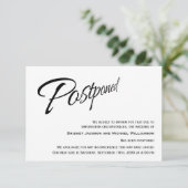 Moderne aankondiging huwelijk - Uitgesteld - Nieuw (Staand voorkant)