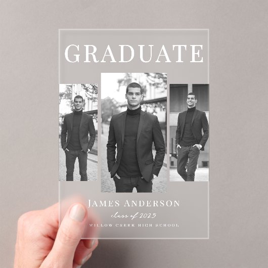 Moderne aankondiging van Afstuderen foto's (Insitu (Draagbaar))