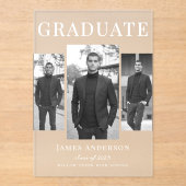 Moderne aankondiging van Afstuderen foto's (Voorkant)