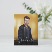 Moderne aankondiging van de Foto van het Afstudeer Briefkaart (Staand voorkant)