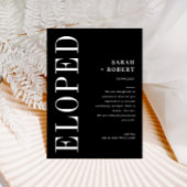 Moderne aankondiging van de zwarte en witte bruilo