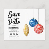 Moderne aankondiging van een Kerstfeest 'Save the  (Voorkant)
