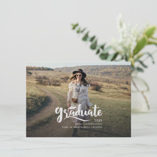 Moderne aankondiging van eindexamen 2025 met 2 fot (Staand voorkant)