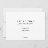 Moderne aankondiging van eindexamen met foto van b (Achterkant)