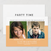 Moderne aankondiging van eindexamen met foto van b (Voorkant / Achterkant)