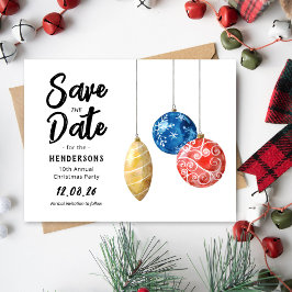 Moderne aankondiging van kerstfeest uitnodiging