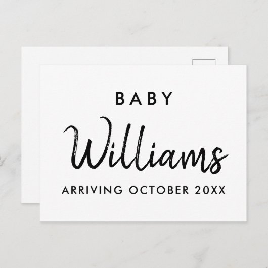 Moderne aankondiging zwangerschap (Voorkant / Achterkant)