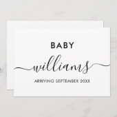 Moderne aankondiging zwangerschap (Voorkant / Achterkant)