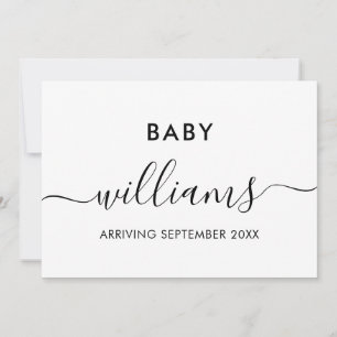 Moderne aankondiging zwangerschap