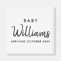 Moderne aankondiging zwangerschap