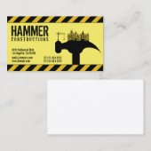 Moderne aannemer bouwer visitekaartje (Voorkant / Achterkant)