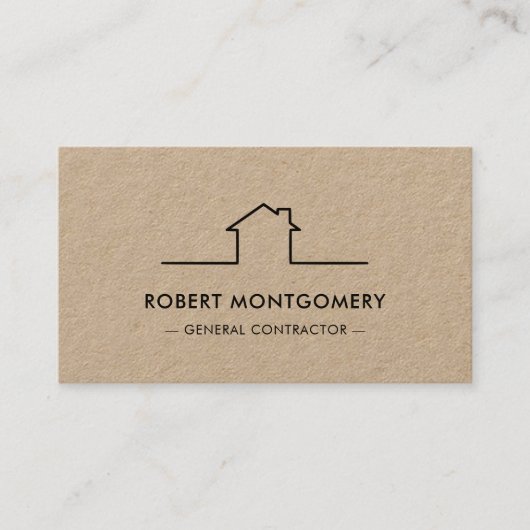 Moderne aannemer constructie QR-code Visitekaartje (Voorkant)