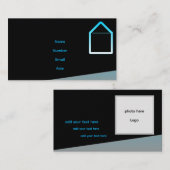 Moderne aannemer en Visitekaartje voor woningverbe (Voorkant / Achterkant)