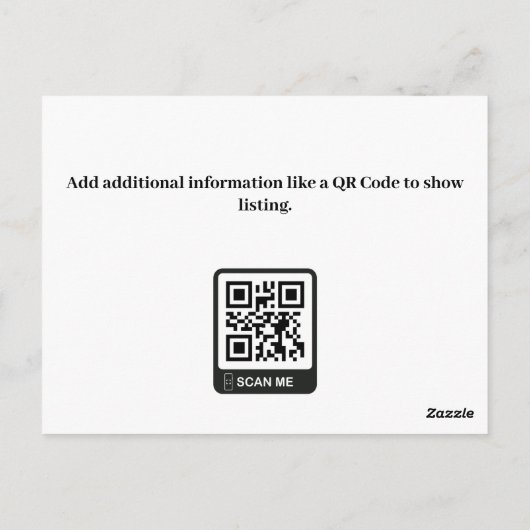 Moderne aannemer listing aangepaste briefkaart (Achterkant)