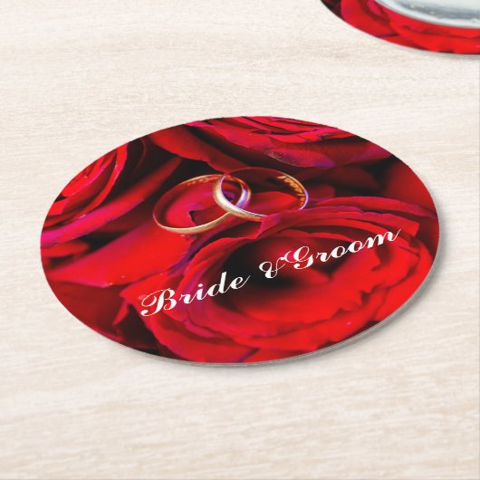 Moderne aanpasbare bruiloft ontwerp onderzetters (Gebogen)