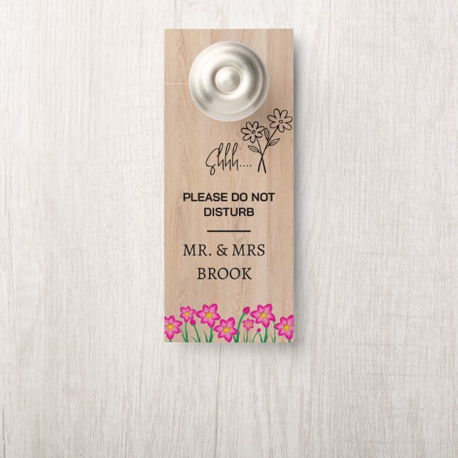 Moderne aanpasbare Niet Storen Deur Hanger (Op knop)