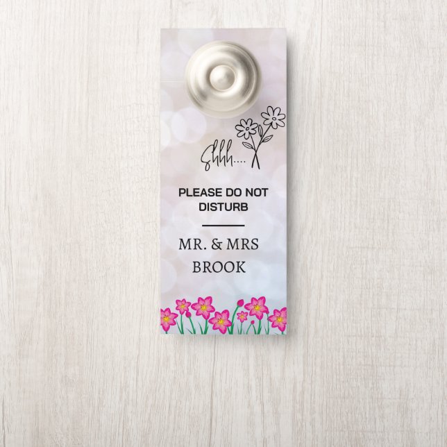 Moderne aanpasbare Niet Storen deur hanger (Op knop)