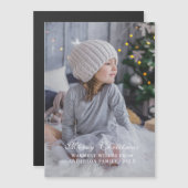 Moderne Aanpasbare Prettig Kerstmis Foto (Voorkant / Achterkant)