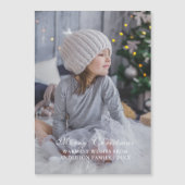 Moderne Aanpasbare Prettig Kerstmis Foto (Voorkant)