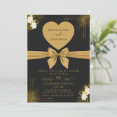 Moderne aanpasbare trouwuitnodiging ontwerp save the date (Staand voorkant)