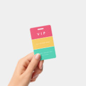 Moderne aanpasbare VIP-all-accesspas Badge (Handheld)