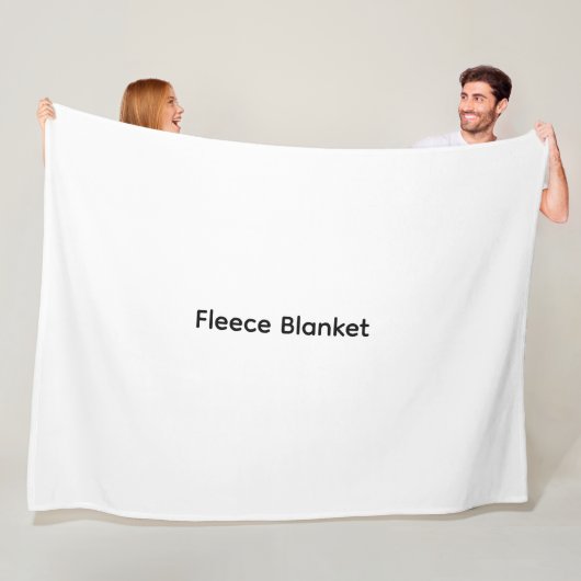 Moderne aanpassing met uw foto of tekst fleece deken (In situ)