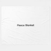 Moderne aanpassing met uw foto of tekst fleece deken (Voorkant (Horizontaal))