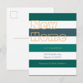 Moderne aantekening 'strepen' aankondigingskaart (Voorkant / Achterkant)