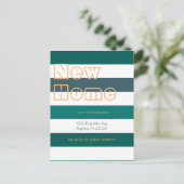 Moderne aantekening 'strepen' aankondigingskaart (Staand voorkant)