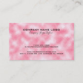 Moderne aardbei & CreamFaux Glitter Visitekaartje (Achterkant)