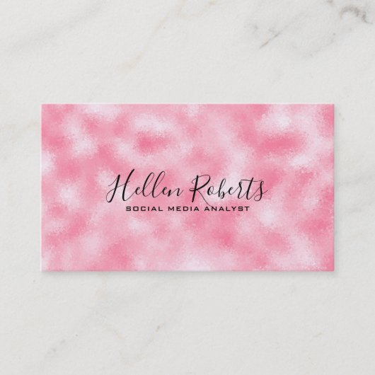 Moderne aardbei & CreamFaux Glitter Visitekaartje (Voorkant)