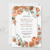 Moderne aardbevingen Oranje Rozen Kaart (Voorkant)