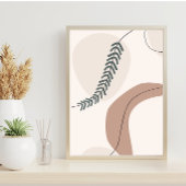 Moderne Aarde Tonen Contemhedendaagse Kunst Poster