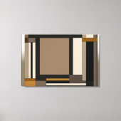 Moderne Aardetone Abstract Geometrisch Canvas Afdruk (Voorkant)