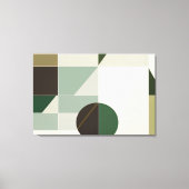 Moderne Aardetone Geometrisch Abstract Canvas Afdruk (Voorkant)