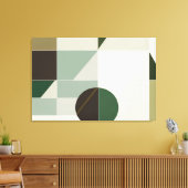 Moderne Aardetone Geometrisch Abstract Canvas Afdruk (Insitu (Woonkamer))