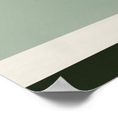 Moderne Aardetone Geometrisch Abstract Poster (Hoek)