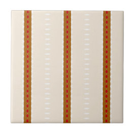 Moderne aardetone geometrische patroon tegeltje