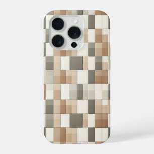 Moderne aardetone geometrische telefoonhoes - Neut iPhone 15 Pro Case