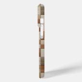 Moderne Aardetone Mosaïek Hoesje - Abstract (Achterkant / Links)