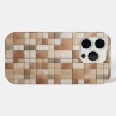 Moderne Aardetone Mosaïek Hoesje - Abstract (Achterkant (horizontaal))