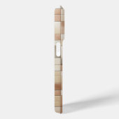 Moderne Aardetone Mosaïek Hoesje - Abstract (Achterkant / Rechts)