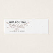 Moderne Aardetoneel Oorbellen Displaykaart Mini Visitekaartjes (Voorkant)