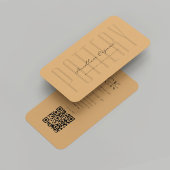 Moderne aardewerk keramiek kunstenaar bruine suike visitekaartje