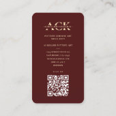 Moderne aardewerk kunstenaar keramische kunst rood visitekaartje (Achterkant)