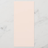 Moderne aardse boho bloemige bruiloft menu (Achterkant)