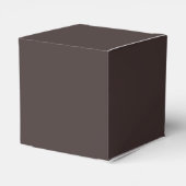 Moderne Aardse Bruine 50e Verjaardag Custom Bedankdoosjes (Achterkant)