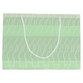 Moderne Aardse Groene Tonen Geometrisch Patroon Groot Cadeauzakje (Achterkant)