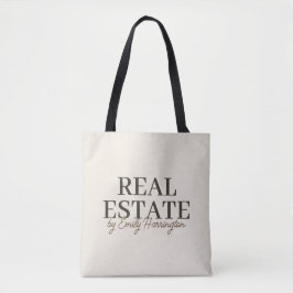Moderne aardse makelaar tote bag
