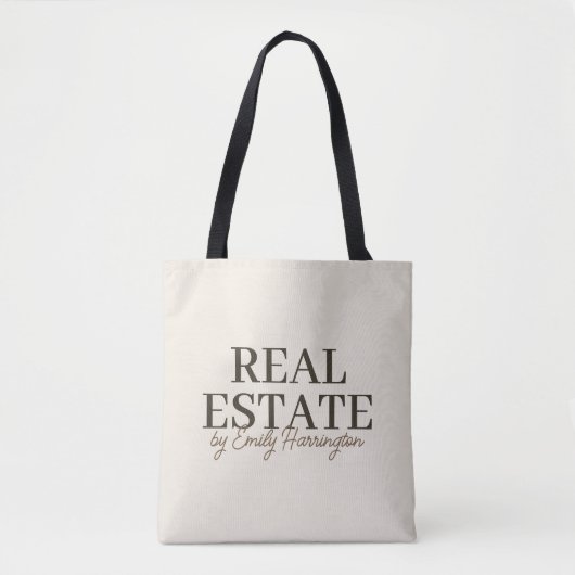 Moderne aardse makelaar tote bag (Voorkant)